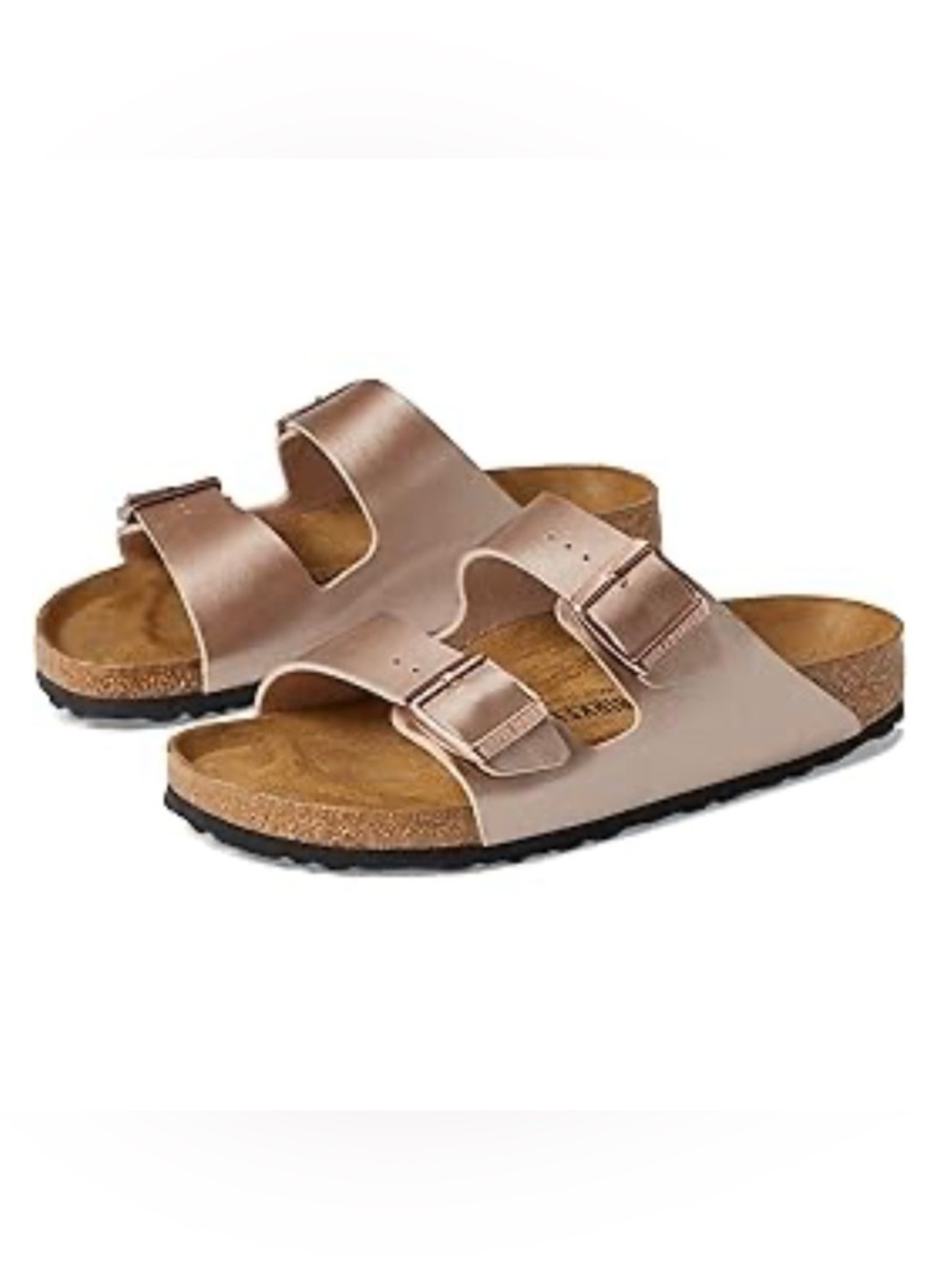 Birkenstock Arizona Birko-Flor Rose Gold  Sandals 39 Narrow brand new no box
